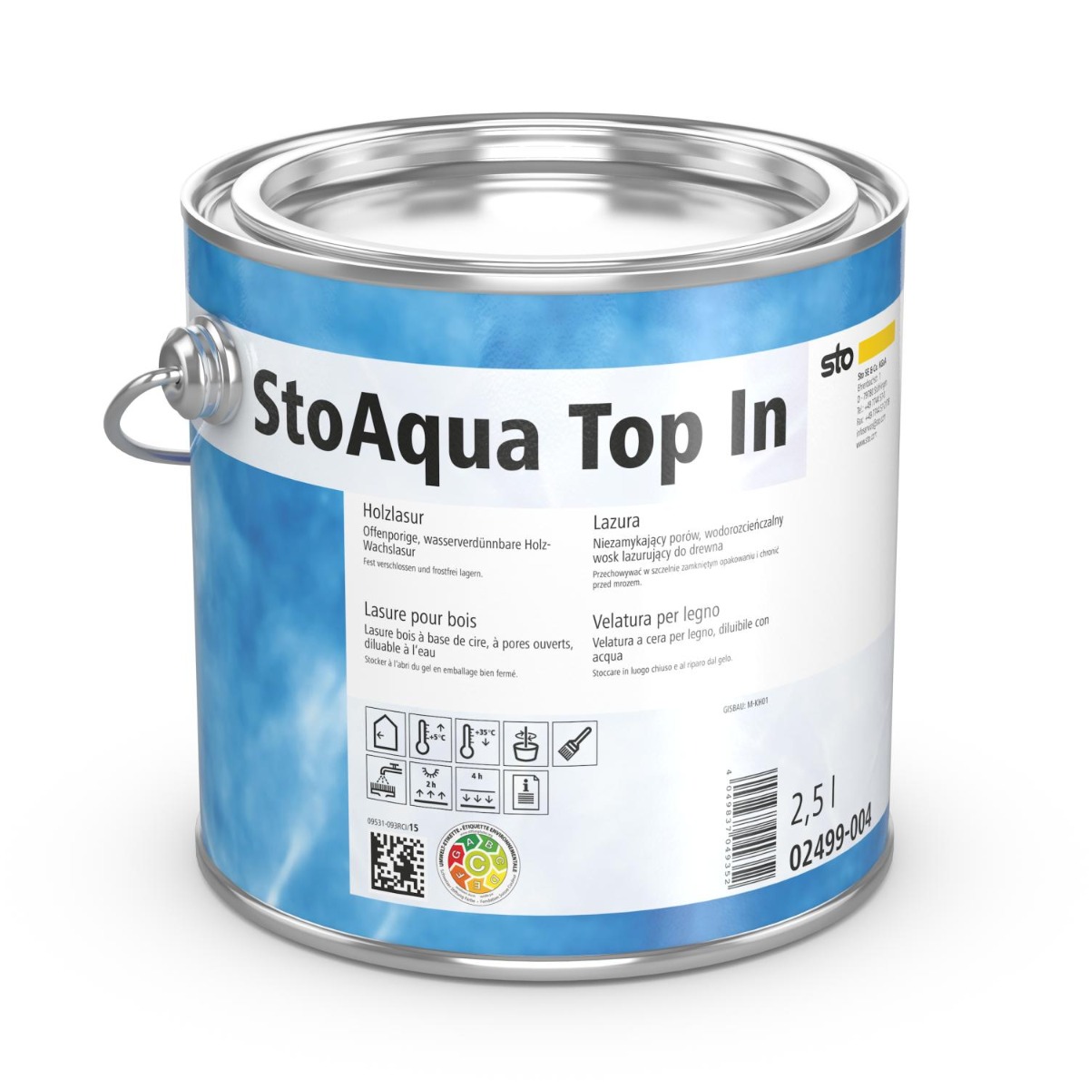 StoAqua Top In-Farbtonklasse I 2,5 Liter-2,5 Liter Dose