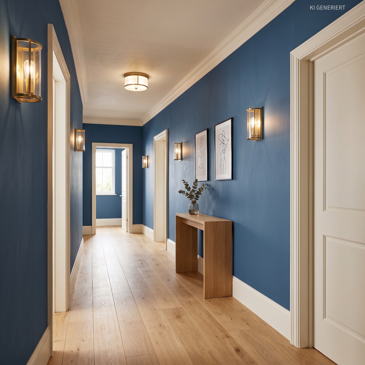 Tiefblau 34440 – Elegante matte Wandfarbe für moderne & stilvolle Wohnräume