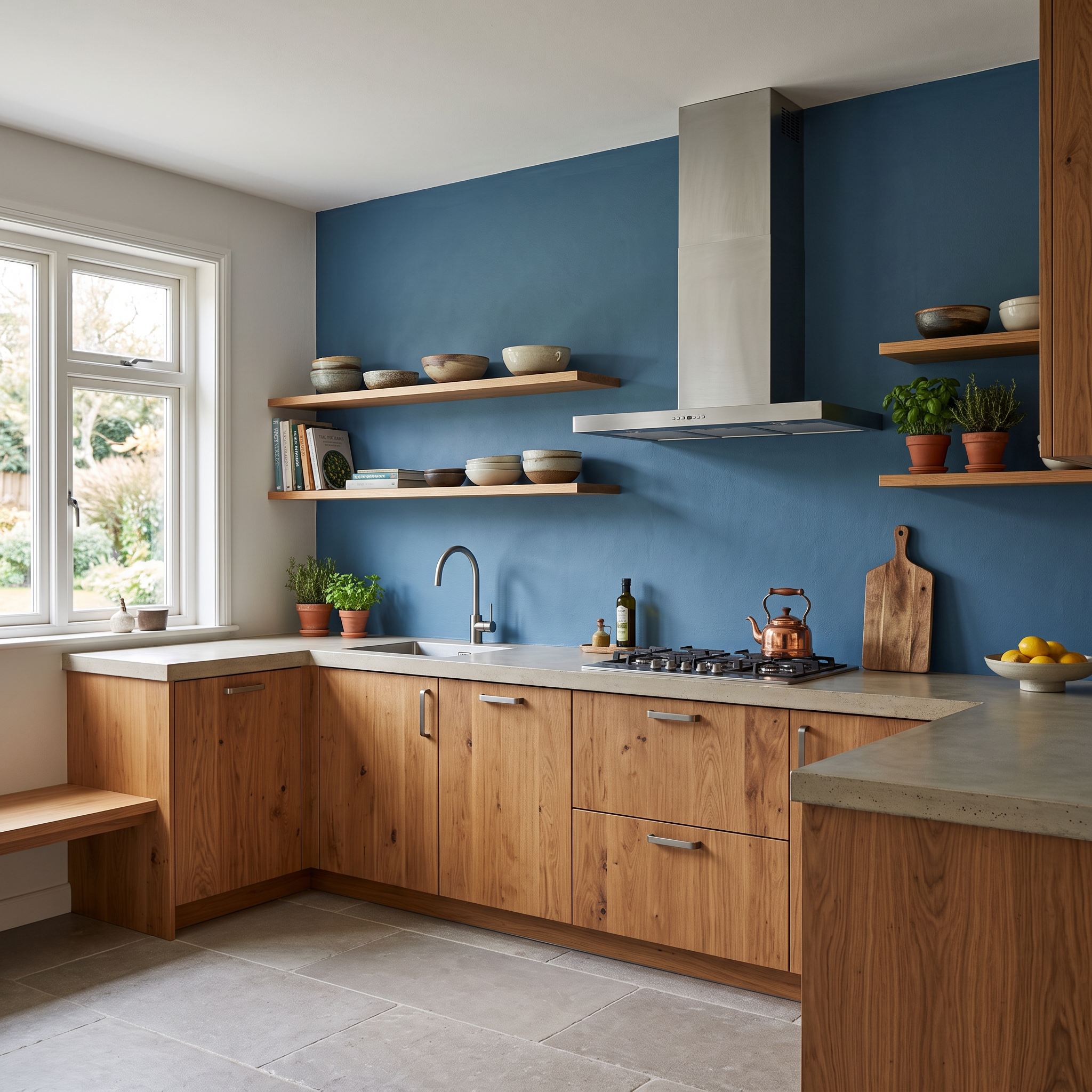 Ozeanblau 16198 – Moderne matte Wandfarbe für stilvolle & gemütliche Wohnräume