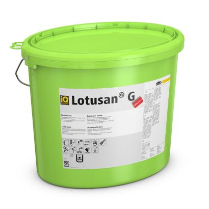 Lotusan G Fassadenfarbe 12,5 Liter (weiß) Außenfarbe selbstreinigend, mit zusätzlichem Schutz gegen Algen & Pilzbefall
