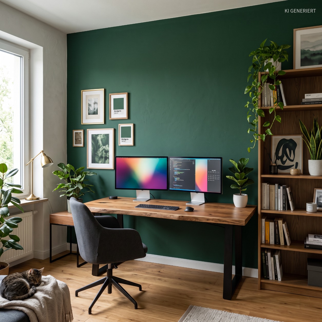 Waldgrün 36141 – Moderne matte Wandfarbe für ein natürliches & stilvolles Zuhause