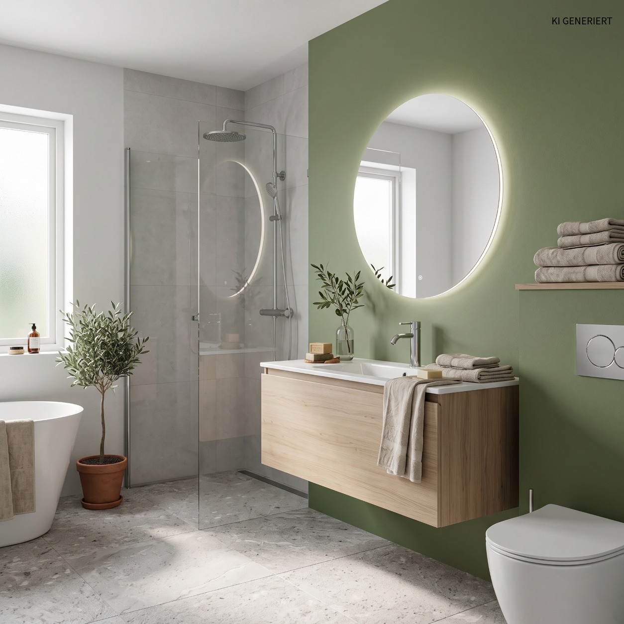 Olivgrün 36340 – Moderne matte Wandfarbe für innen