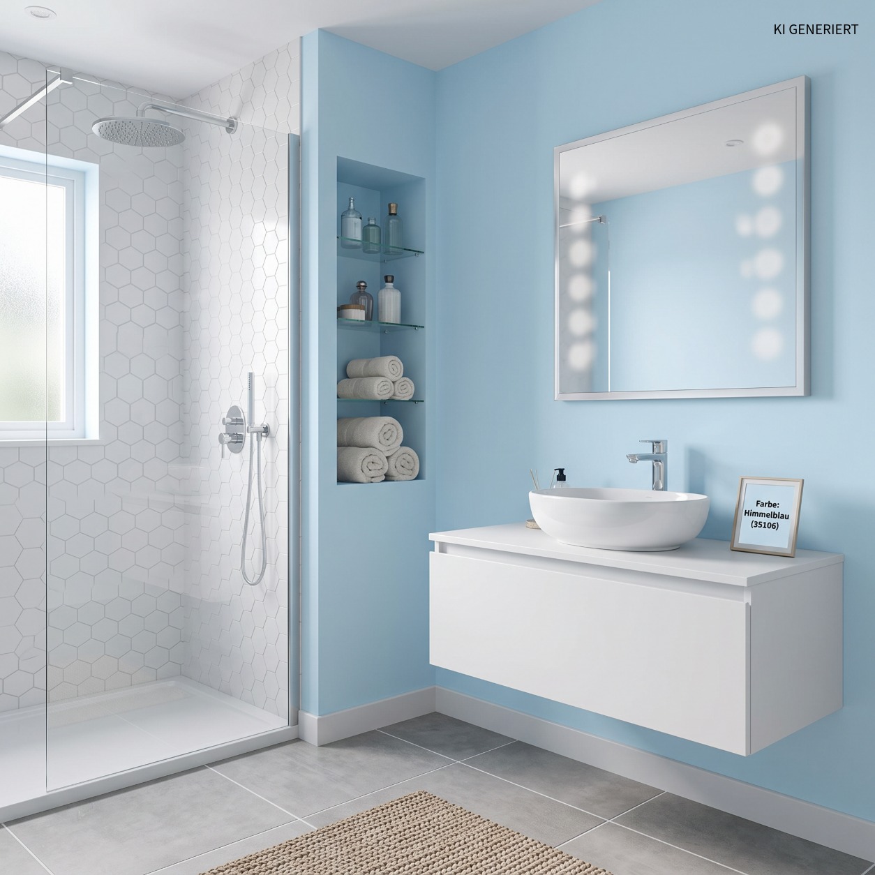 Himmelblau 35106 – Frische, matte Wandfarbe für helle & moderne Wohnräume