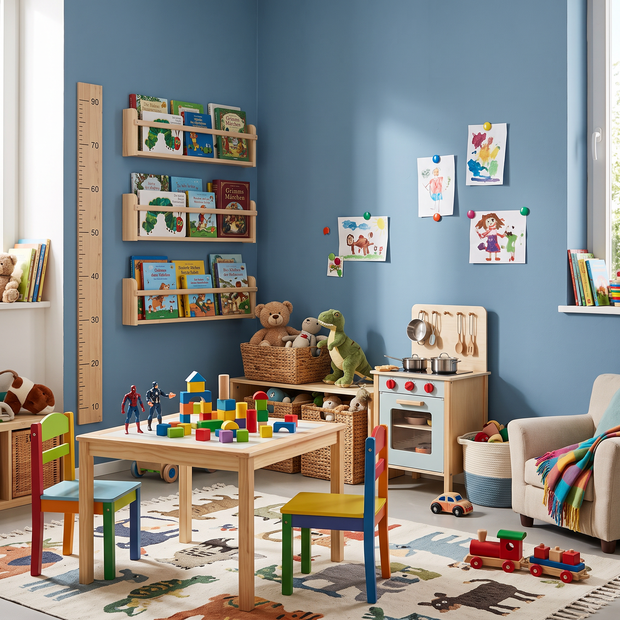 Ozeanblau 16198 – Moderne matte Wandfarbe für stilvolle & gemütliche Wohnräume