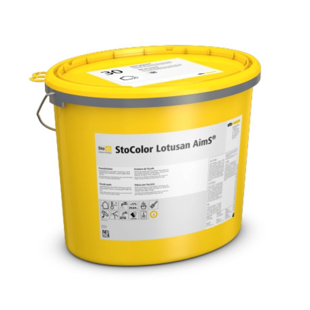 StoColor Lotusan AimS® Fassadenfarbe – Lotus-Effekt®, selbstreinigend, nachhaltig & ohne Biozide
