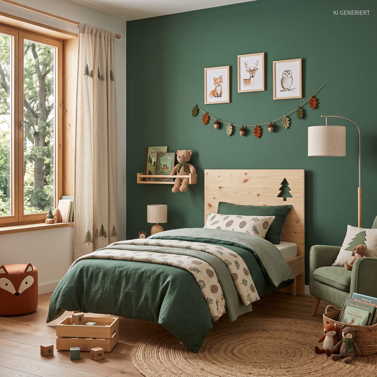 Waldgrün 36141 – Moderne matte Wandfarbe für ein natürliches & stilvolles Zuhause
