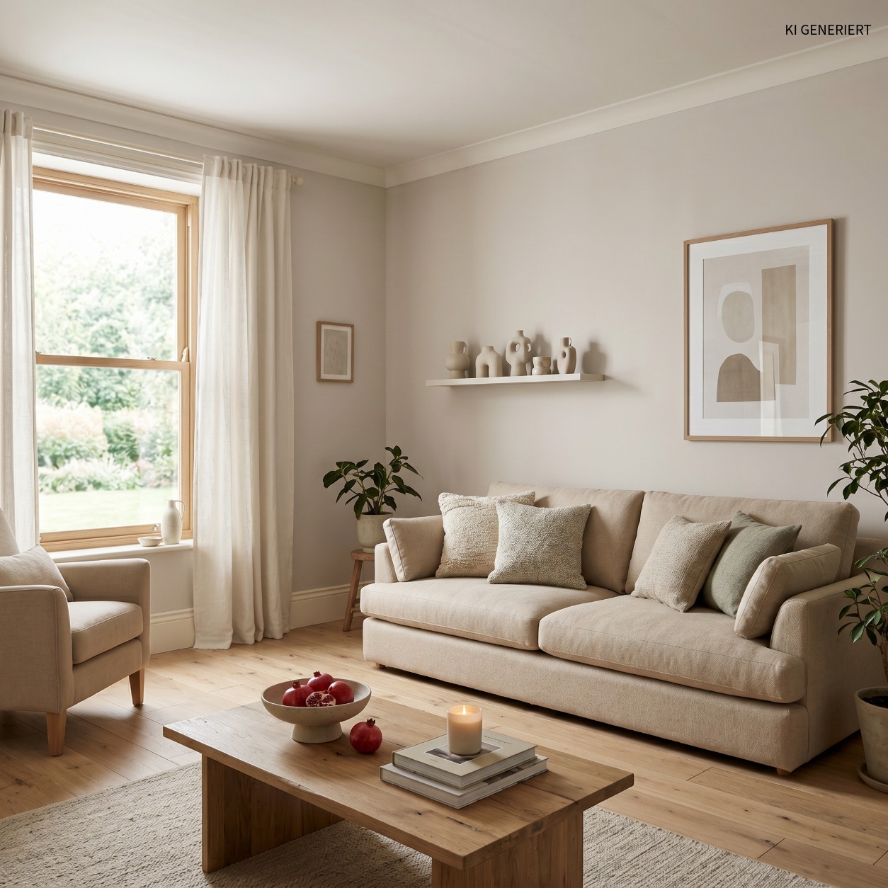 Mandel Greige Y13 90 03 – Moderne matte Wandfarbe in warmem Grau-Beige