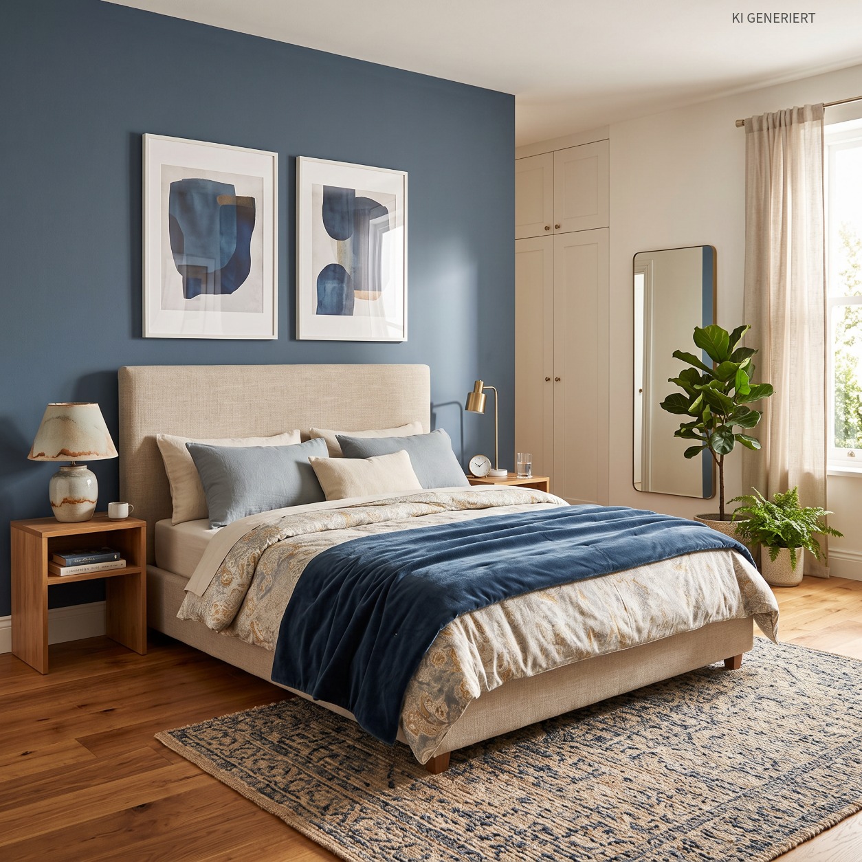 Tiefblau 34440 – Elegante matte Wandfarbe für moderne & stilvolle Wohnräume