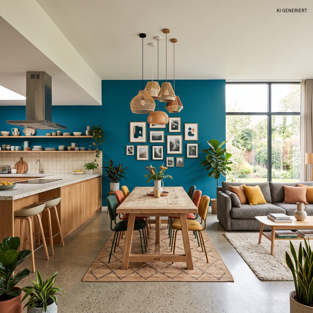 Petrolblau 35302 – Moderne matte Wandfarbe für stilvolle Wohnräume