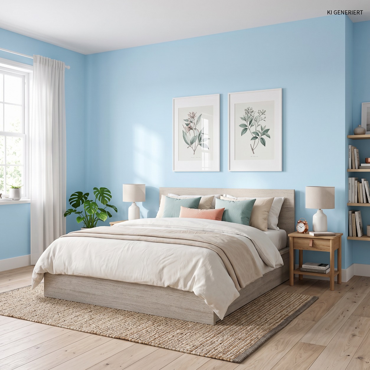 Himmelblau 35106 – Frische, matte Wandfarbe für helle & moderne Wohnräume