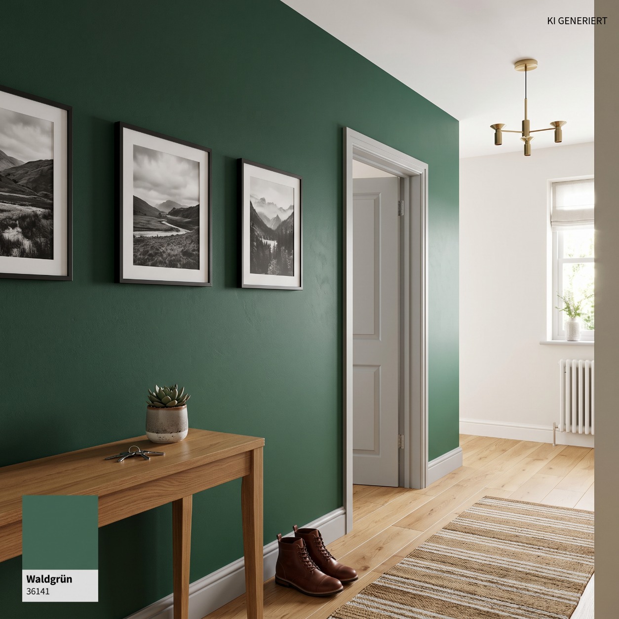 Waldgrün 36141 – Moderne matte Wandfarbe für ein natürliches & stilvolles Zuhause