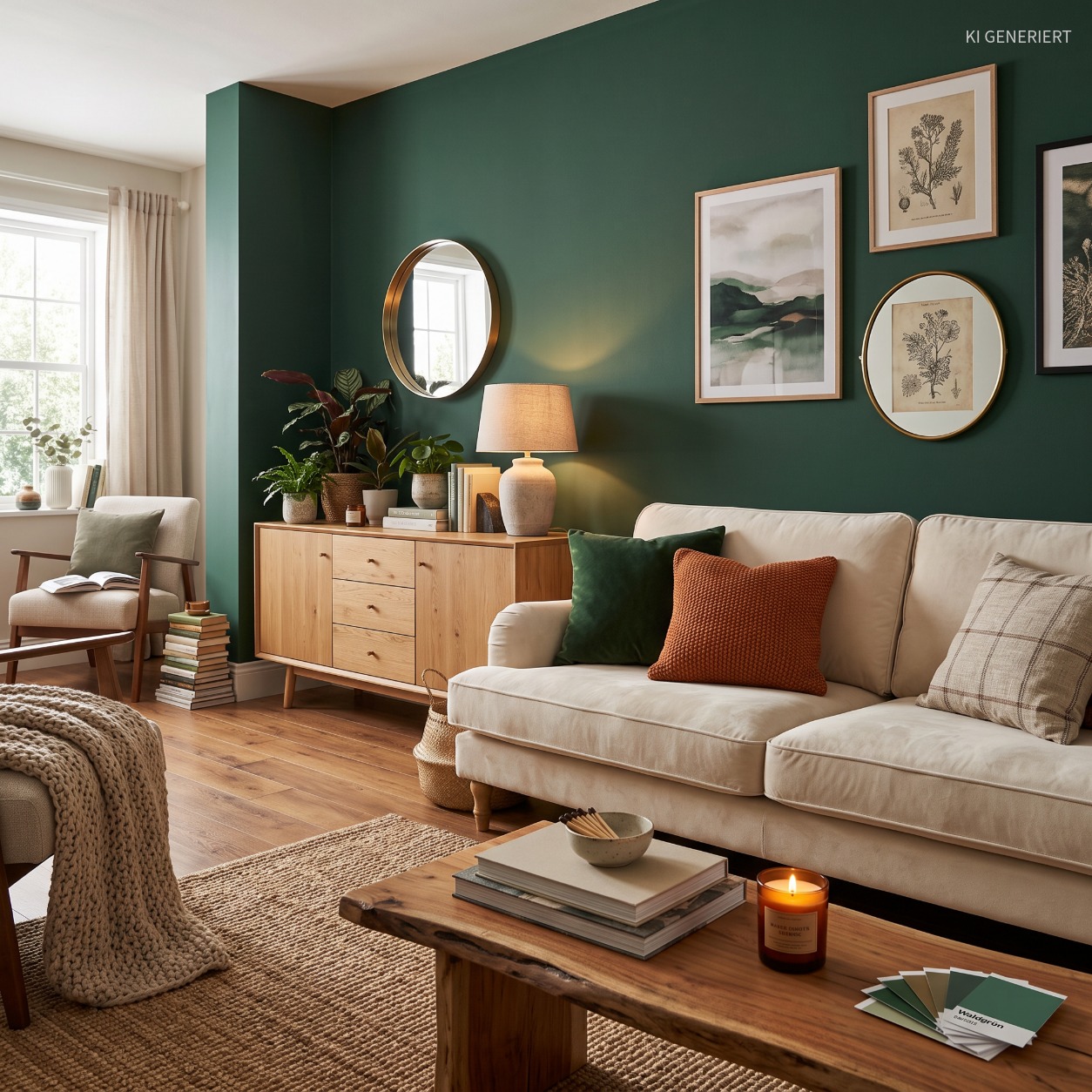 Waldgrün 36141 – Moderne matte Wandfarbe für ein natürliches & stilvolles Zuhause
