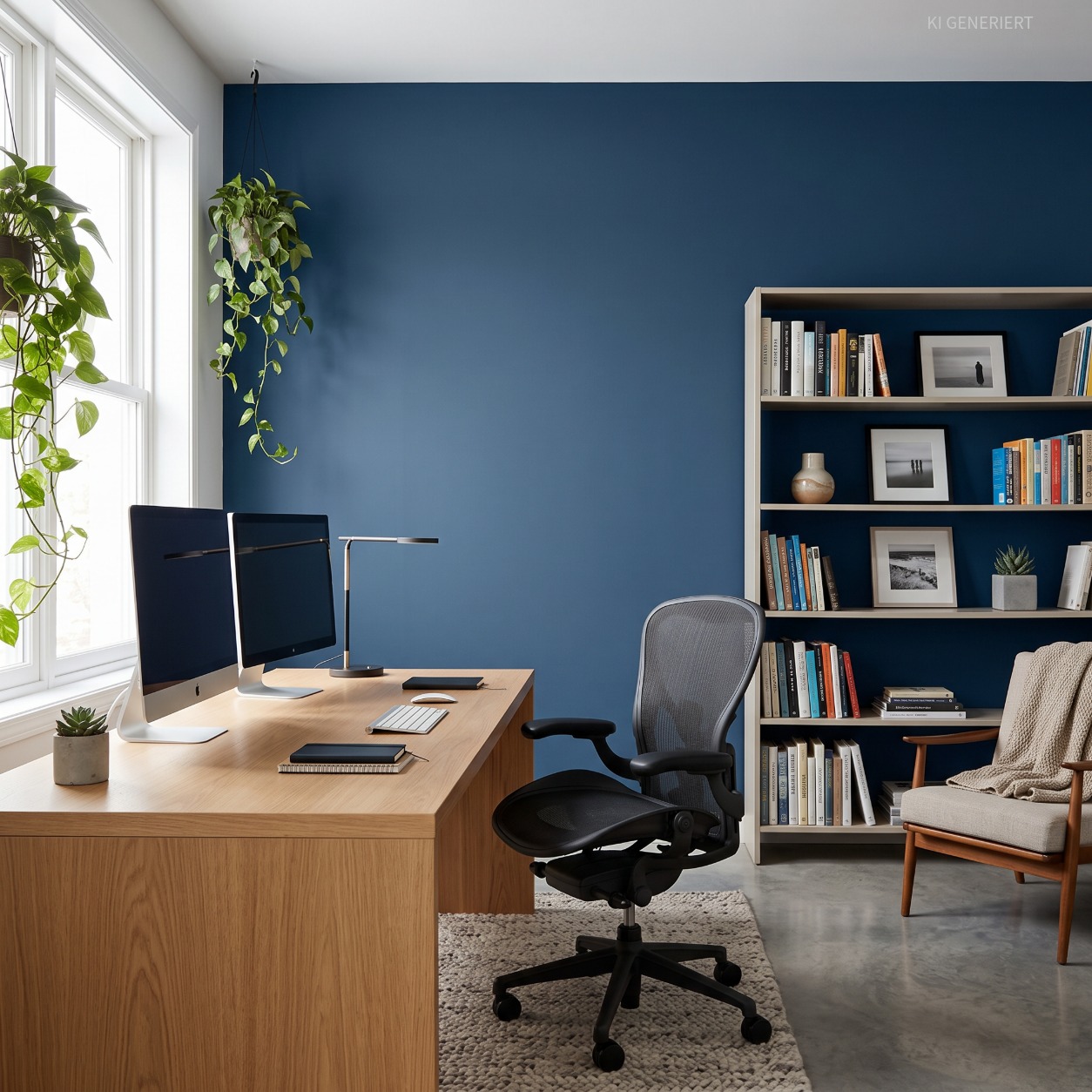 Tiefblau 34440 – Elegante matte Wandfarbe für moderne & stilvolle Wohnräume