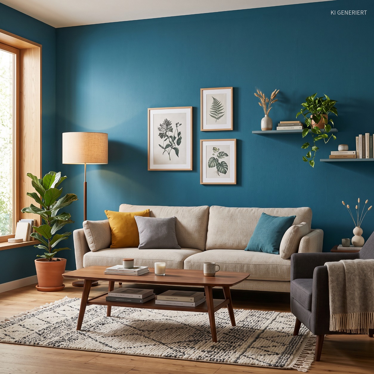 Petrolblau 35302 – Moderne matte Wandfarbe für stilvolle Wohnräume