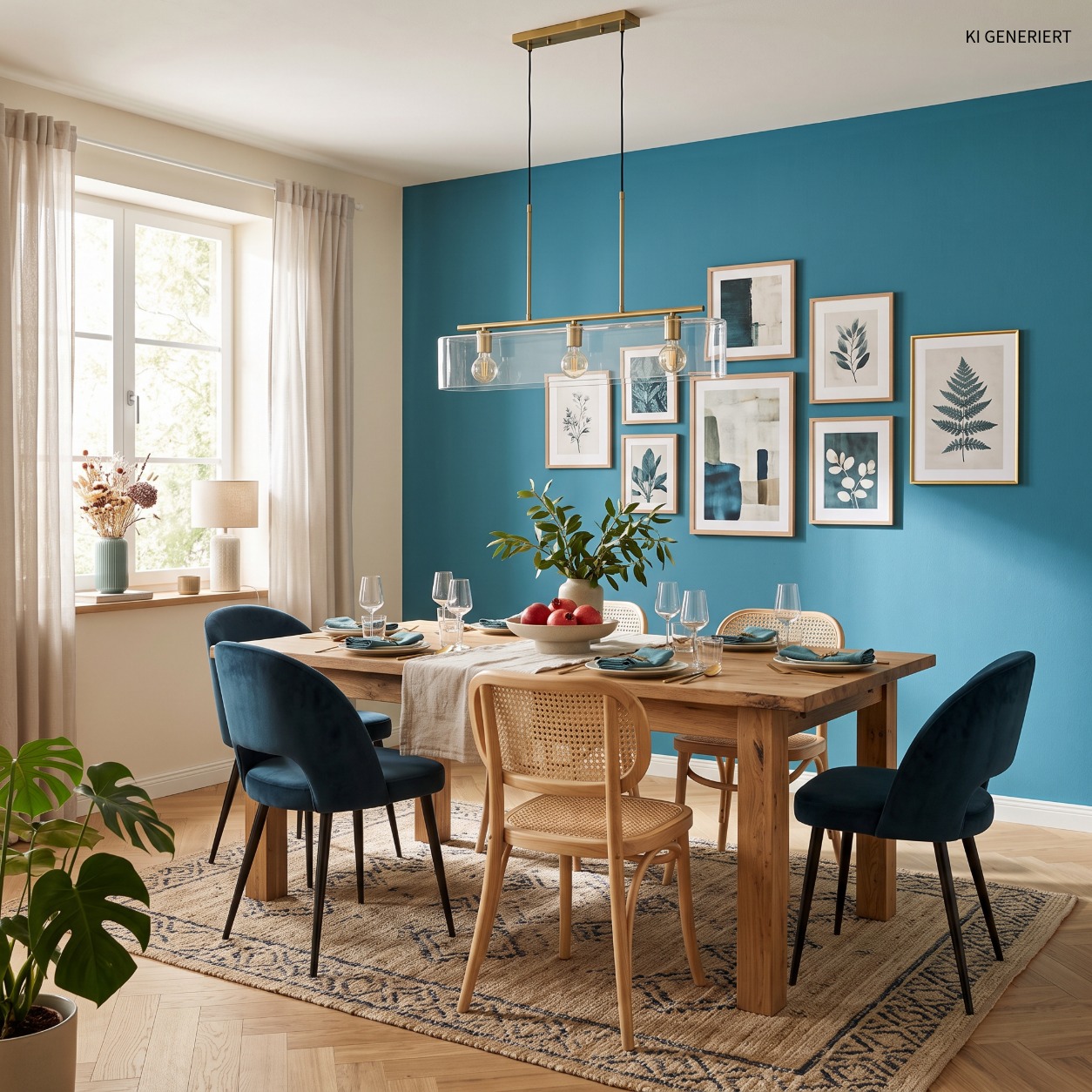 Petrolblau 35302 – Moderne matte Wandfarbe für stilvolle Wohnräume