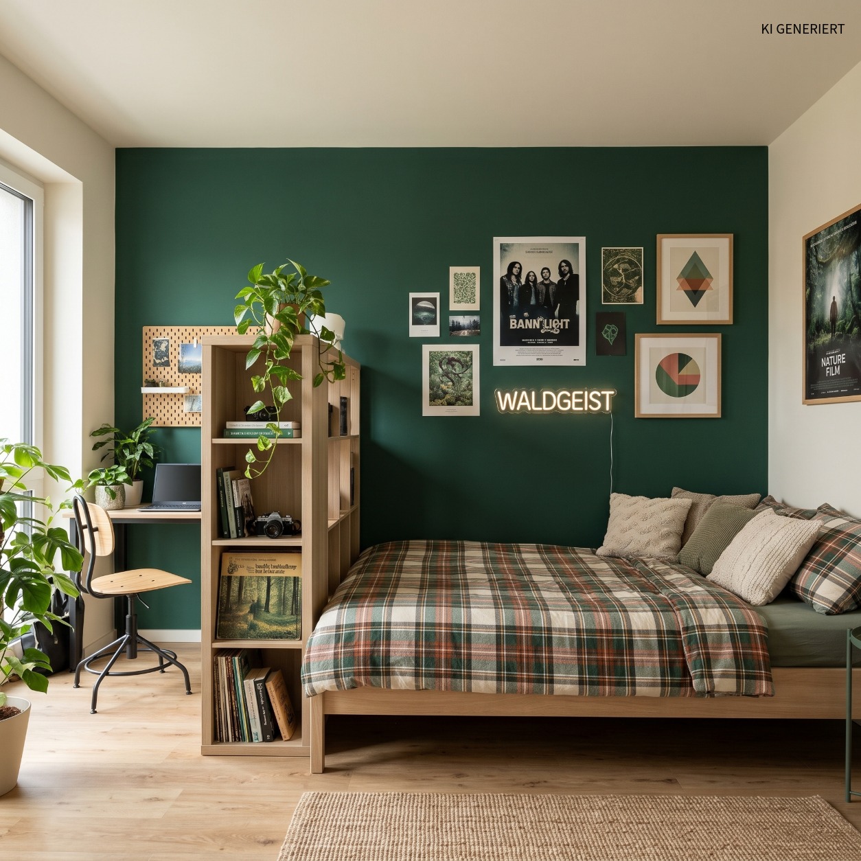 Waldgrün 36141 – Moderne matte Wandfarbe für ein natürliches & stilvolles Zuhause