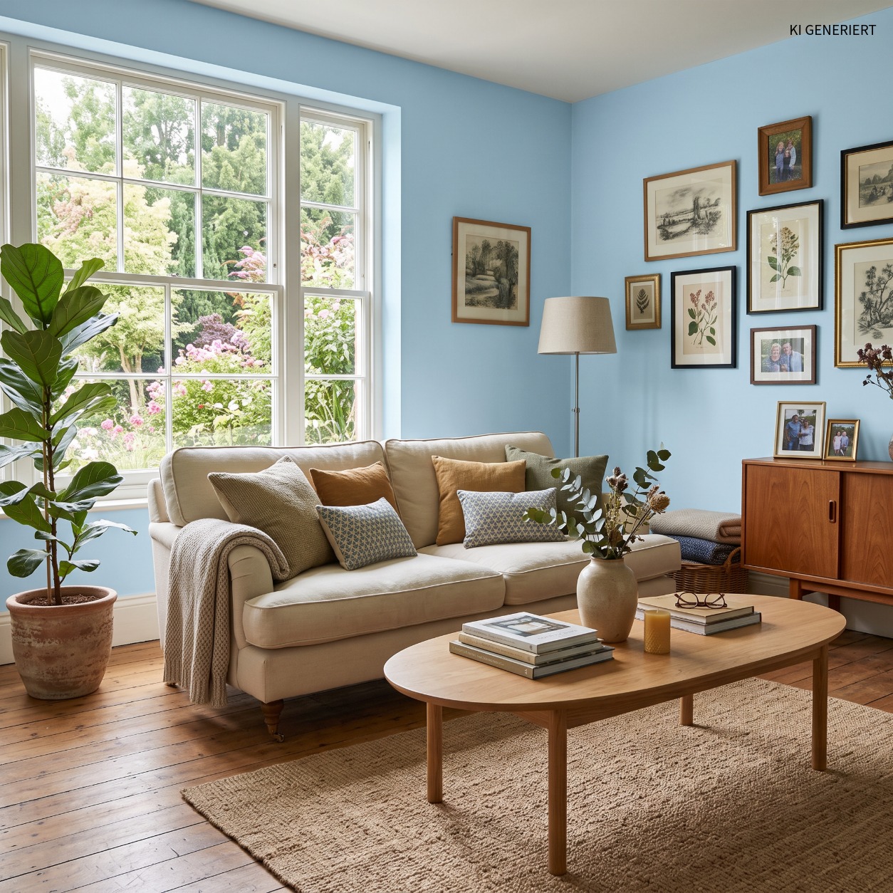 Himmelblau 35106 – Frische, matte Wandfarbe für helle & moderne Wohnräume