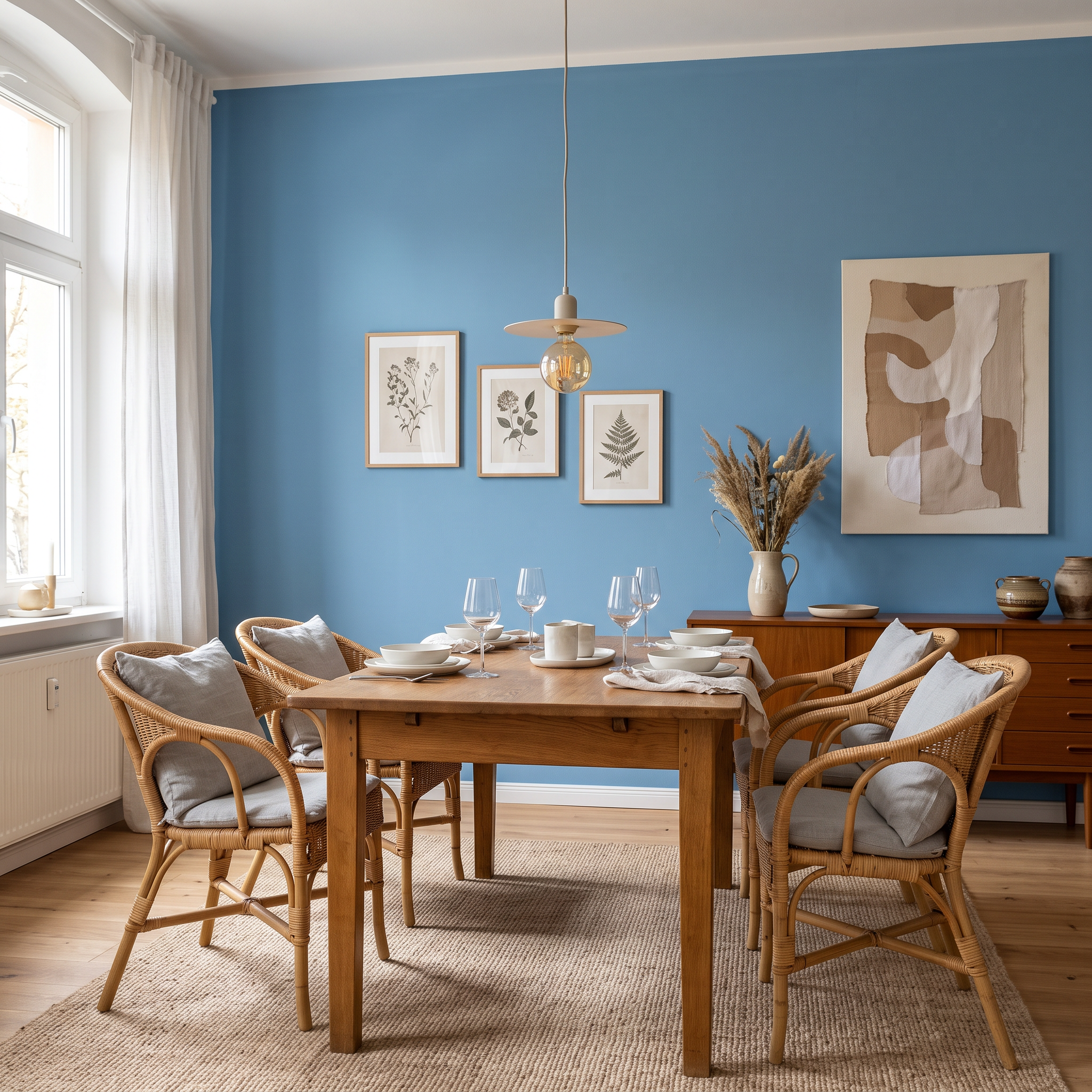Ozeanblau 16198 – Moderne matte Wandfarbe für stilvolle & gemütliche Wohnräume