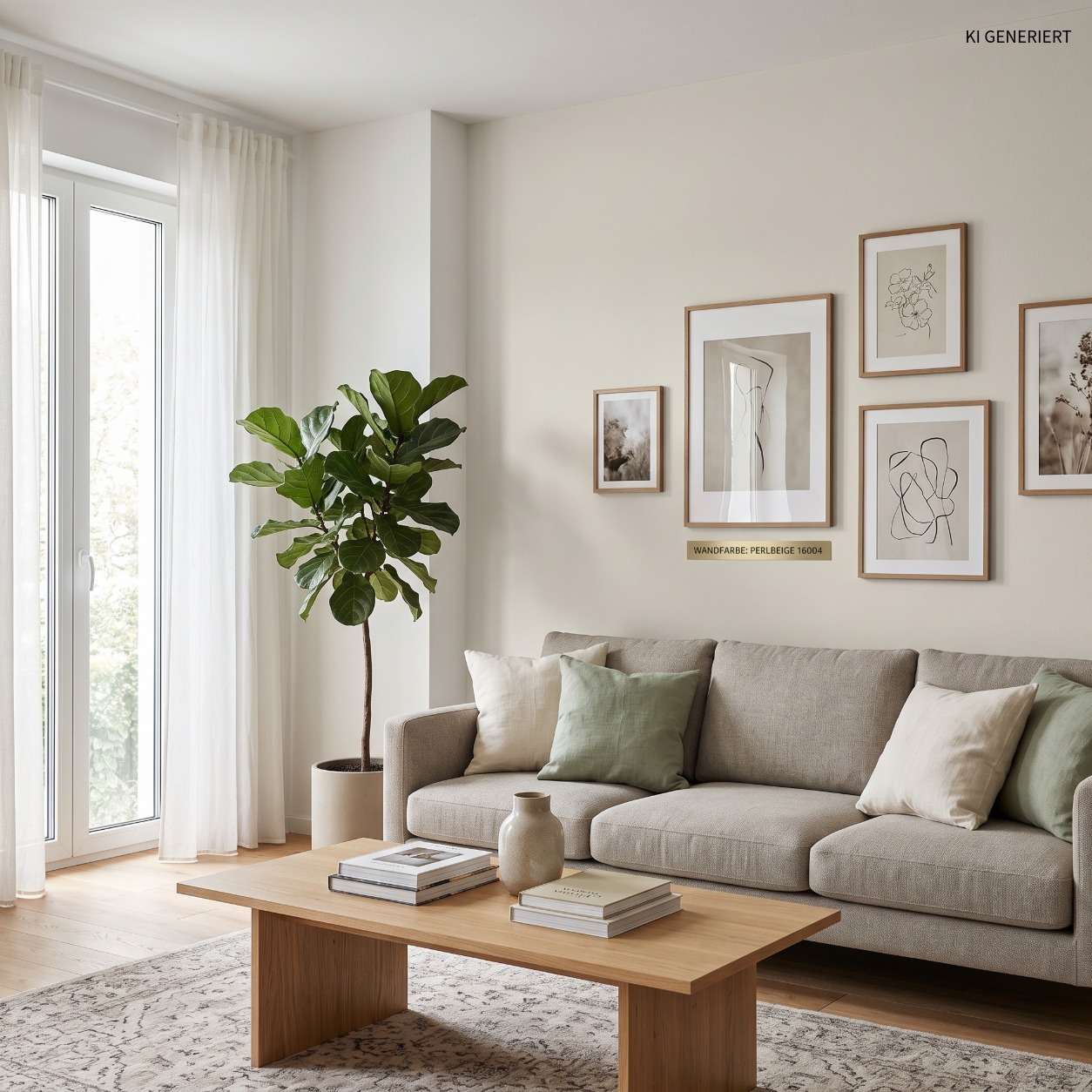 Perlbeige 16004 – Warme, matte Wandfarbe für ein modernes & gemütliches Zuhause