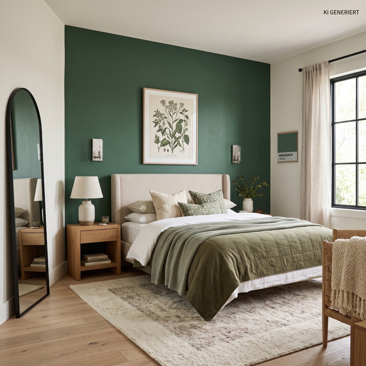Waldgrün 36141 – Moderne matte Wandfarbe für ein natürliches & stilvolles Zuhause
